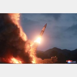 北朝鮮が8月10日に発射した弾道ミサイル（Ｃ）朝鮮中央通信・ロイター