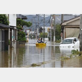 佐賀県は大雨による大規模水害に見舞われた（今年８月）／（Ｃ）共同通信社