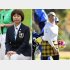 好スタートを切った渋野（左は、小林浩美LPGA会長）／（Ｃ）日刊ゲンダイ