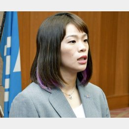 “被害”を訴えた女子レスリングの川井梨紗子（Ｃ）共同通信社