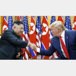 米朝は破局へまっしぐら（金正恩朝鮮労働党委員長とトランプ米大統領）／（Ｃ）聯合＝共同