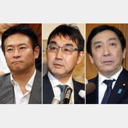 （左から）秋元司氏、河井克行氏、菅原一秀氏の３衆院議員（Ｃ）日刊ゲンダイ