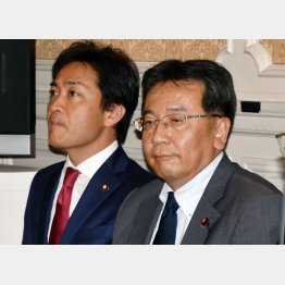 党派性に縛られない改革のための政策を（国民民主党の玉木雄一郎代表と立憲民主党の枝野幸男代表＝右）／（Ｃ）日刊ゲンダイ