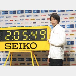 東京マラソンで日本記録更新を目指す設楽（Ｃ）共同通信社 