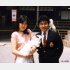 おもろい（？）娘のお宮参りで、春けいこさんと横山ひろしさん夫妻（1985年、大阪の天満宮）／（提供写真）