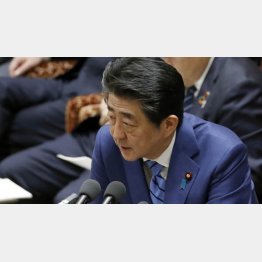 「誠に遺憾だ」って…（31日、衆院予算委で答弁する安倍首相）／（Ｃ）日刊ゲンダイ