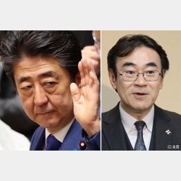 安倍首相と黒川弘務東京高検検事長（Ｃ）日刊ゲンダイ