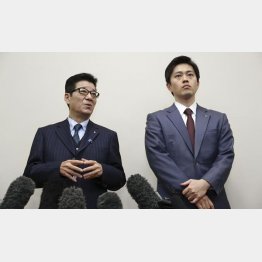 営業自粛に応じない施設名を公表する（吉村洋文大阪府知事と松井一郎市長＝左）／（Ｃ）共同通信社