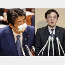 「官邸の守護神」がいれば万事セーフ（昨11日、答弁する安倍首相と黒川東京高検検事長＝右、共同）／（Ｃ）日刊ゲンダイ