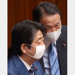 未知の経済危機、誰に対応を託す？（安倍首相と麻生財務相）／（Ｃ）日刊ゲンダイ