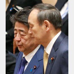 ワクチン開発は政権にとっての格好のPR材料…（安倍首相と菅官房長官）／（Ｃ）日刊ゲンダイ