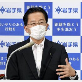 知事の発言は抑止力になるか（達増拓也岩手県知事）／（Ｃ）共同通信社