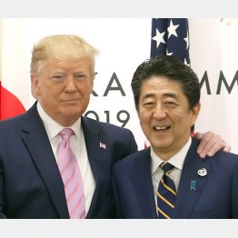 安倍首相はトランプ大統領との個人的な関係を強調していたが…（Ｃ）JMPA／稲葉訓也