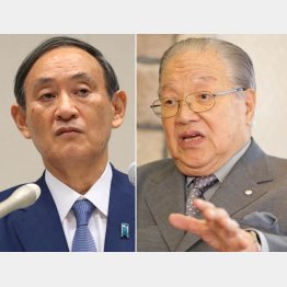 「ハマの首領」こと藤木幸夫氏（右）が当時の菅首相を気に入り…（Ｃ）日刊ゲンダイ