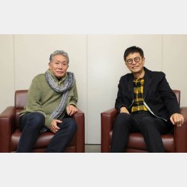 思想家・哲学者・武道家の内田樹さん（左）とDr.名越こと名越康文さん（Ｃ）日刊ゲンダイ