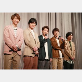 嵐は2020年末での活動休止を会見で発表（2019年1月撮影）／（Ｃ）日刊ゲンダイ