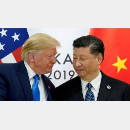 そこに中国とどう向き合うか、戦略があったのか？（トランプ前米大統領と中国の習近平国家主席）／（Ｃ）ロイター＝共同