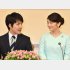 2017年9月の婚約内定会見での眞子さまと小室圭さん（Ｃ）JMPA