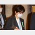 25日午前、予算委員会に向かう山田真貴子内閣広報官（Ｃ）日刊ゲンダイ