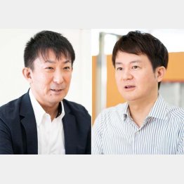 SGMOクライアントリレーション部門の浅島史郎副部門長（左）と同メディカルセンターの玉村和之氏（提供写真）