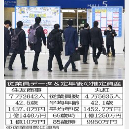 会社説明会に向かう学生（千葉・幕張メッセ、1日）／（Ｃ）共同通信社