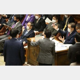さきの予算委員会では、総務省の接待疑惑で紛糾（Ｃ）日刊ゲンダイ