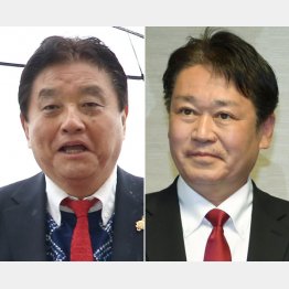 名古屋市長選を戦う河村たかし氏（左）と横井利明氏（Ｃ）日刊ゲンダイ