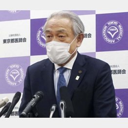 新規感染者数は100人以下にすること（東京医師会の尾崎治夫会長）／（Ｃ）共同通信社