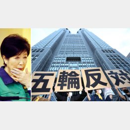 この言葉が都民の願い(右)、戦線離脱の小池百合子都知事(C)日刊ゲンダイ