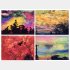 モノクロの空の写真にカラーインクで着彩（「空景」より 1989-90年撮影・制作）／（提供写真）