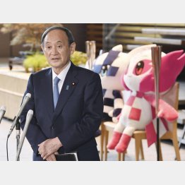頭の中は五輪と続投だけ(菅首相)/(C)共同通信社
