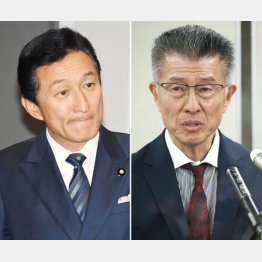 ワタミの渡辺美樹会長（左）とグローバルダイニングの長谷川耕造社長（Ｃ）日刊ゲンダイ