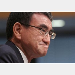 党内人気優勢といっても(河野太郎ワクチン担当相)/(C)日刊ゲンダイ