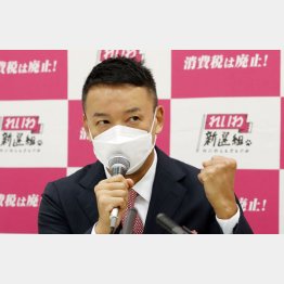 相手にとって不足なし！（れいわ新撰組の山本太郎代表＝30日）／（Ｃ）日刊ゲンダイ