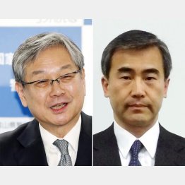 官房副長官に内定した栗生俊一氏（左）と首相秘書官に内定した嶋田隆氏（Ｃ）共同通信社