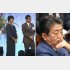 「1.5億円問題」は“アキレス腱”（安倍元首相、左は河井克行・案里夫妻）／（Ｃ）日刊ゲンダイ