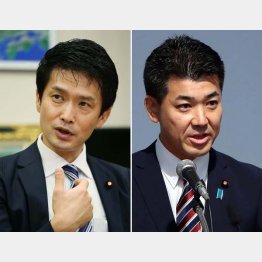 （左から）立憲民主の小川淳也衆院議員と泉健太政調会長（Ｃ）日刊ゲンダイ