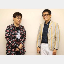 落語家の立川志らくさん（左）と“Dr.名越”こと精神科医の名越康文さん（Ｃ）日刊ゲンダイ