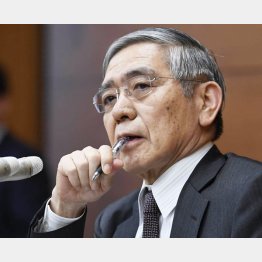 今はジッ（日銀の黒田東彦総裁）／（Ｃ）共同通信社