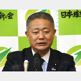 実際は学校給食も水道基本料金も無償化できていない（日本維新の会の馬場伸幸共同代表）／（Ｃ）日刊ゲンダイ