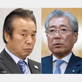 疑惑の渦中にいる高橋治之氏（左）と竹田恒和氏（Ｃ）日刊ゲンダイ