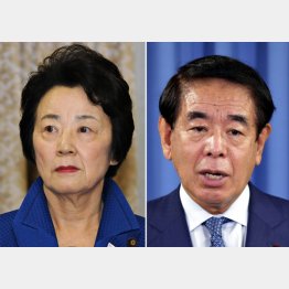 名前が公表されなかった山谷えり子元国家公安委員長（左）、釈明が逆効果の下村博文元文科相（Ｃ）日刊ゲンダイ