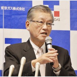 東京ガスの内田高史社長（Ｃ）共同通信社