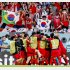 韓国も日本と同じくベスト16入りだった（ポルトガル戦勝利で喜ぶ韓国代表）／（Ｃ）ＪＭＰＡ