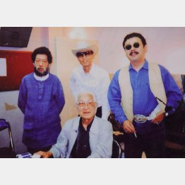 （左上から時計回りに）高田渡、ジミー時田、なぎら健壱、桜井敏雄（提供写真）