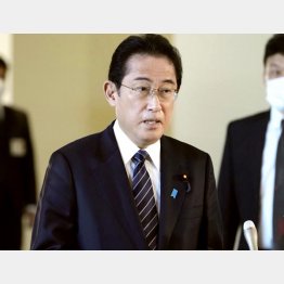 「脱アベノミクス」で党内は混乱（岸田首相）／（Ｃ）共同通信社