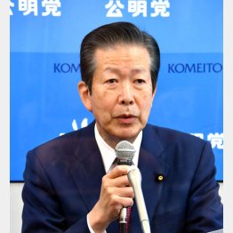 統一地方選前に露骨アピール（公明党の山口那津男代表）／（Ｃ）日刊ゲンダイ