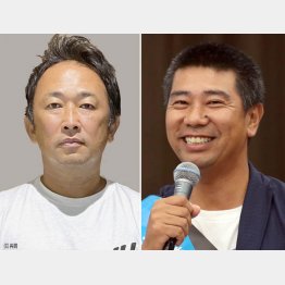 除名となった前参院議員のガーシー容疑者（左）と繰り上げ当選となった政治家女子48党（政女党=旧NHK党）の斉藤健一郎参院議員（Ｃ）日刊ゲンダイ