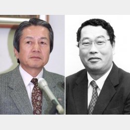 2人は意気投合し…（左から、東京地検の石川達絋特捜部長と大蔵省の杉井孝元審議官）／（Ｃ）共同通信社