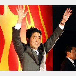 ニコニコ動画のイベントには政治家も多数出演した（安倍元首相）／（Ｃ）共同通信社